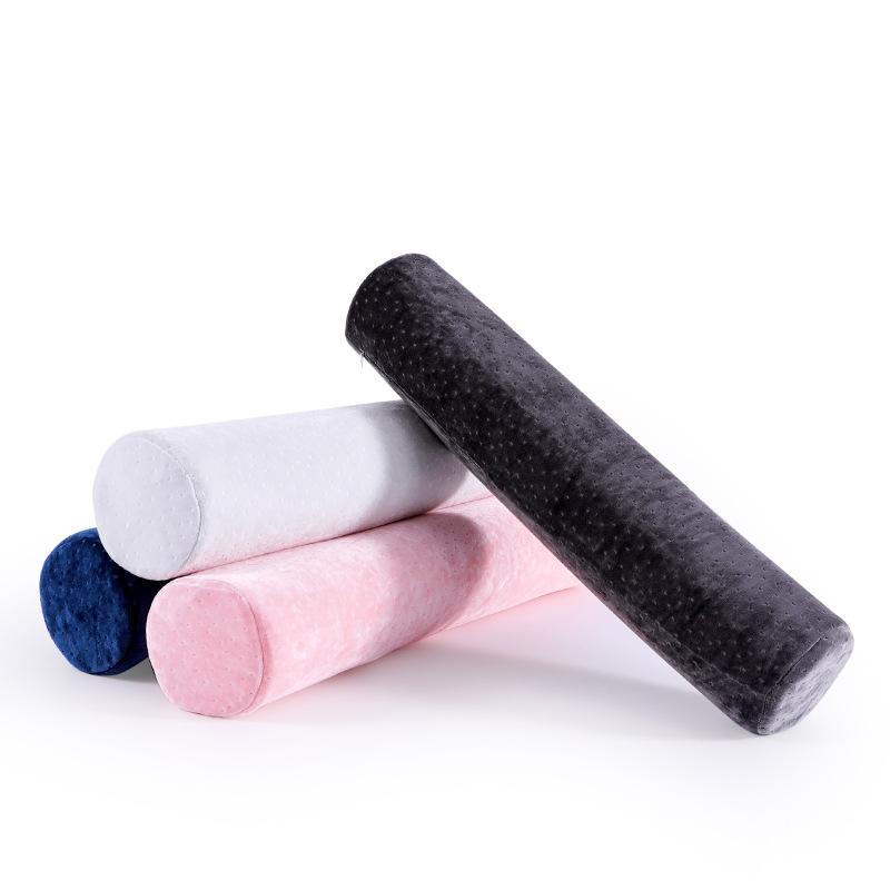 Natural Latex Long Pillow Neck Cervical Spine Support Cylindrical Pillow Protect Lumbar Waist Cushion Bolster Sleep