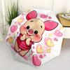 Cute Piglet,Hearts,Cartoon Style Theme Automatic Compact Folding Cute Umbrella - Portable and Durable, 8-Bone Iron Umbrella for All Weather0