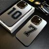 Phone Case For iPhone 16 15 14 Pro Max 11 12 13 Pro 7 8 Plus SE  X XS Lucky Numbers Football Electroplate Shockproof Cover
