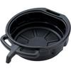 Oil Drain Pan 16 Litre Coolant Gearbox Fuel Antifreeze Fluids Lubricant Under Vehicle Container for Garage Car Motorbike