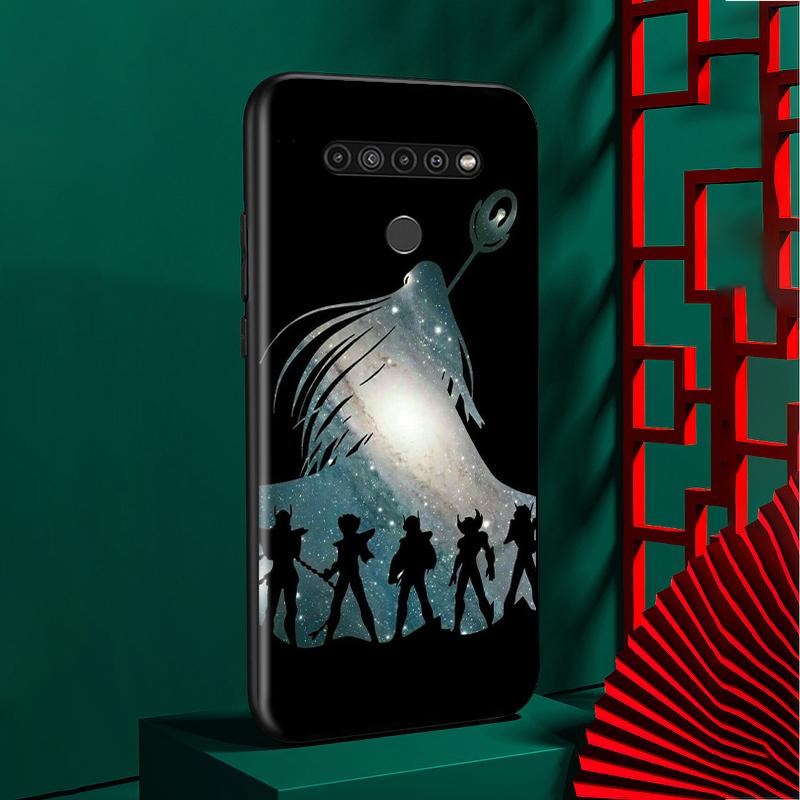 Saint Seiya Shiryu Anime tok LG G8 G8S G8X V30 V35 V40 V50 V60 ThinQ Q60 K40 K50 K51 K61 K71 K92 K62 készülékekhez, puha fekete telefontok