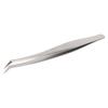 Wimpernverpflanzung Pinzette Edelstahl Hochpräzise Anwendung Wimpernverlängerungs-Pinzette für Maniküre Silber Kurz