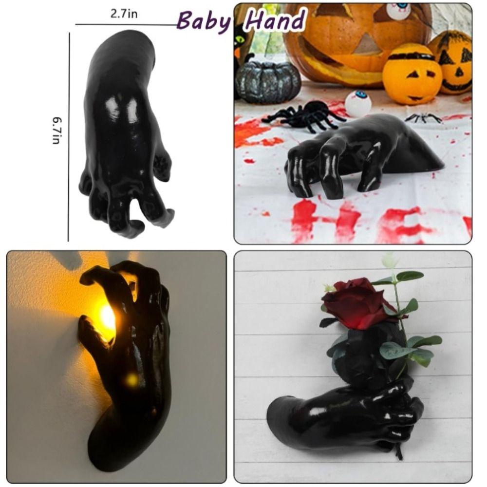 Trendy Creepy Halloween Scary Hand Wall Mounted Creative Halloween Decorations Gothic Wall Hanging for Indoor and Outdoor