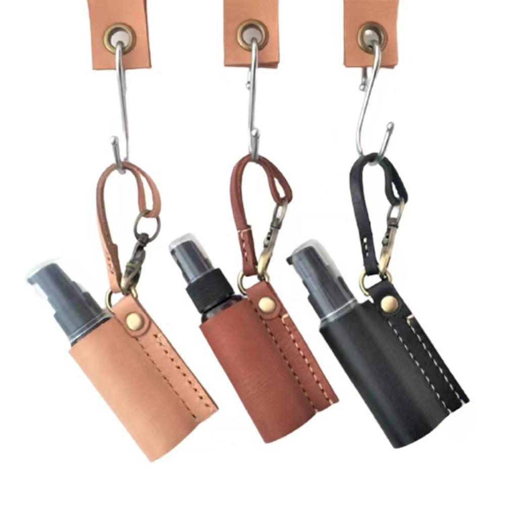 

Bottle Refillable Bottles Spray Bottle Keychain Holder Hand Sanitizer Keychain Reusable Bottle світло-коричневого кольору