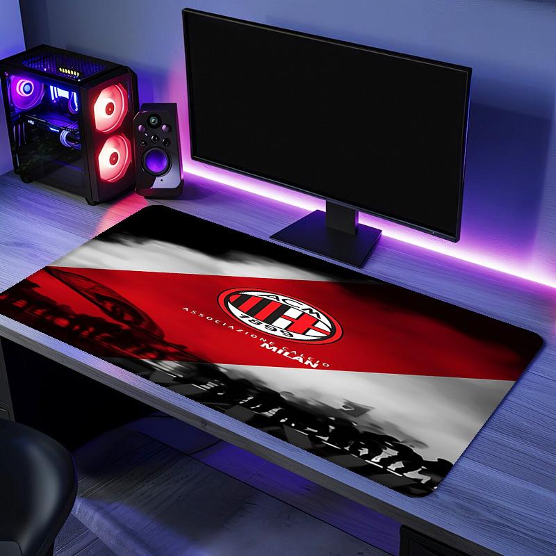 Associazione Calcio Milan Mauspade - Rutschfeste Gummibasis, Glatte Oberfläche für Arbeit, Gaming, Büro und Heimgebrauch, Schreibtisch-Mauspad
