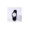 Steel Men's Watch Waterproof Elastic Band Clear Dial Simple Design Black Arabic Numbers Quartz Timepiece