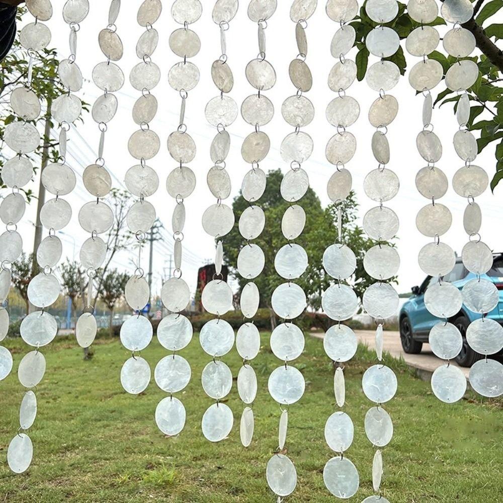 Partitions Curtain Wedding Shell Hanging Curtain Round Shell Decor Curtain  Birthday Party