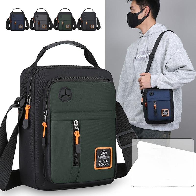 Portable Men's Bag - Casual, Large Capacity, Single Shoulder Bag with Multiple Compartments for Storage, Versatile Crossbody Bag