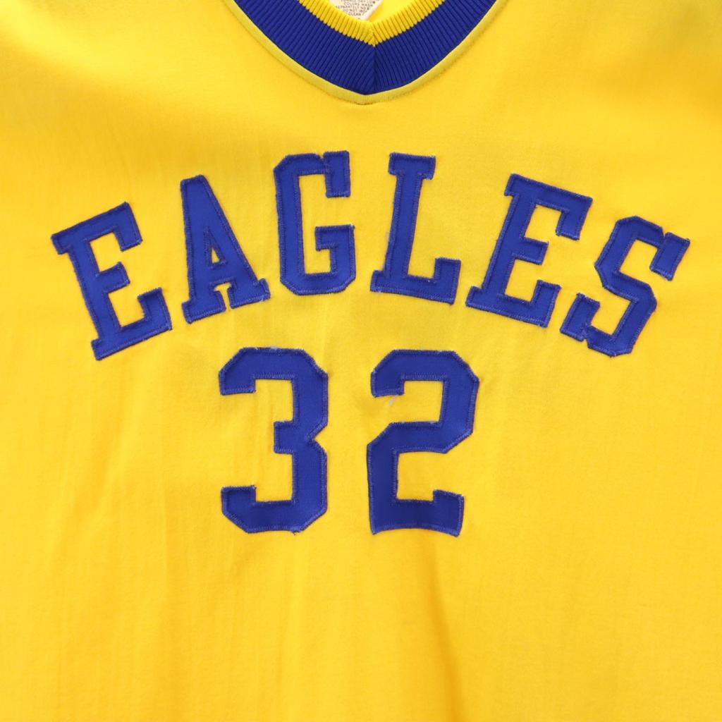 Russell 70s 80s Made In USA Vintage Short Sleeve V Neck T-shirt Men's Used