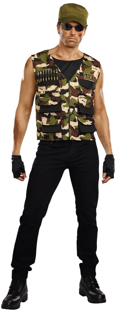 DREAMGIRL Army Friendly Fire Size Large 2016/2017 Men's Costume,