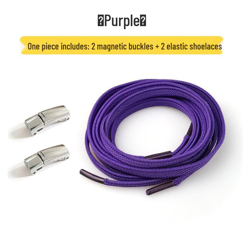 Colorful Elastic Magnetic No-Tie Shoelaces for Adults & Kids