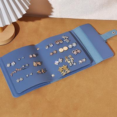 Portable Travel Large-capacity Jewelry Storage Book Bag Book High-end Earneedle Storage Bag