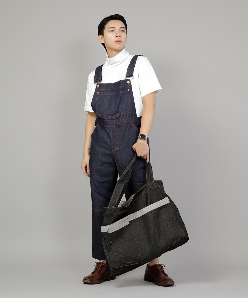Saintcrew City Boy Mega Big Shoulder Bag Cbm-110 Black Denim Brs