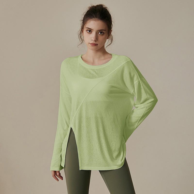 Womens Loose Fit Quick-Dry Yoga Top Short Sleeve Breathable Workout Shirt Running Fitness Pilates Spring Summer