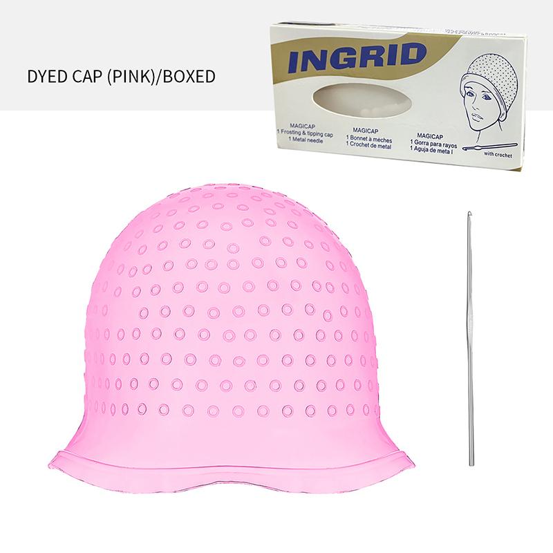 Gorro para Mechas Reutilizable de Silicona Gorro para Mechas Gorros Pull Through para Teñir el Cabello Gorro para Frosting con Gancho