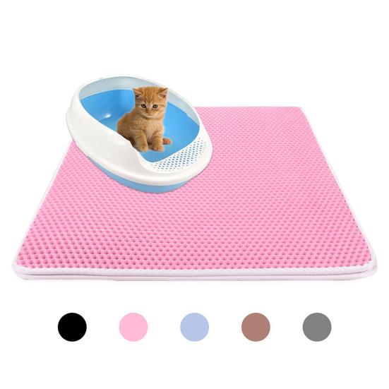 Dual Layer Waterproof Honeycomb Non-Slip Cat Litter Mat Floor Pad?Pet Supply