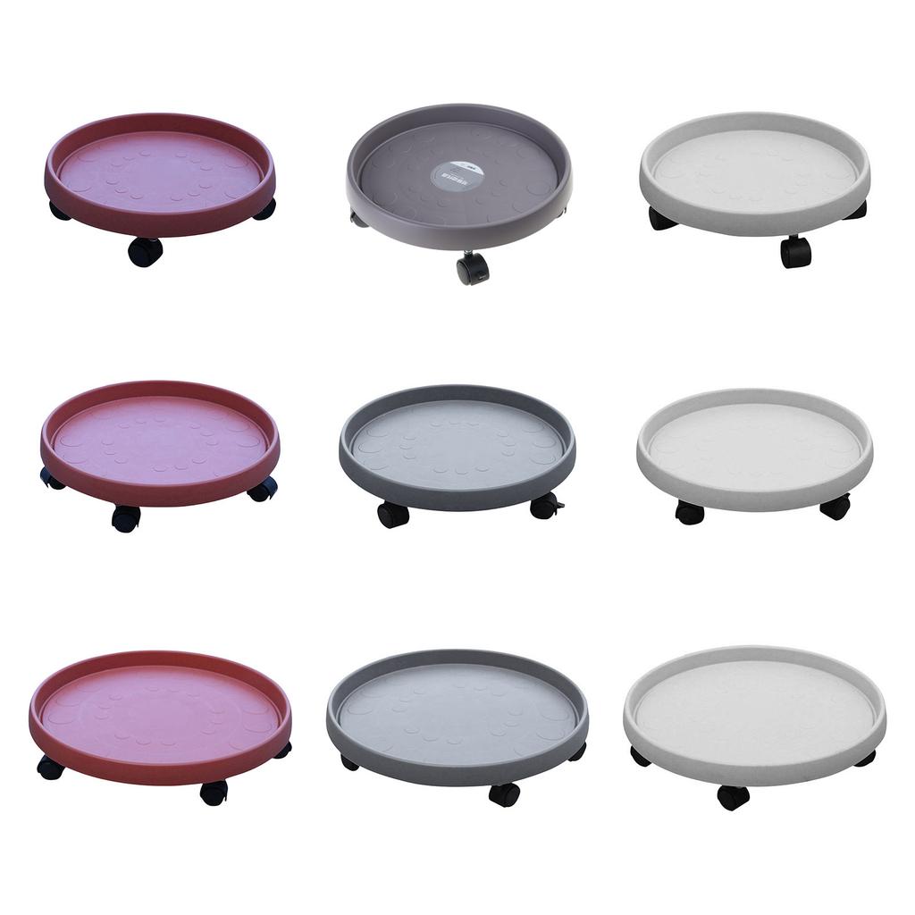 Plant Stand with Wheels Rolling Plant Stand Flower Pots Mover Planter Caddies Round Plant Rack for Heavy Duty Planter