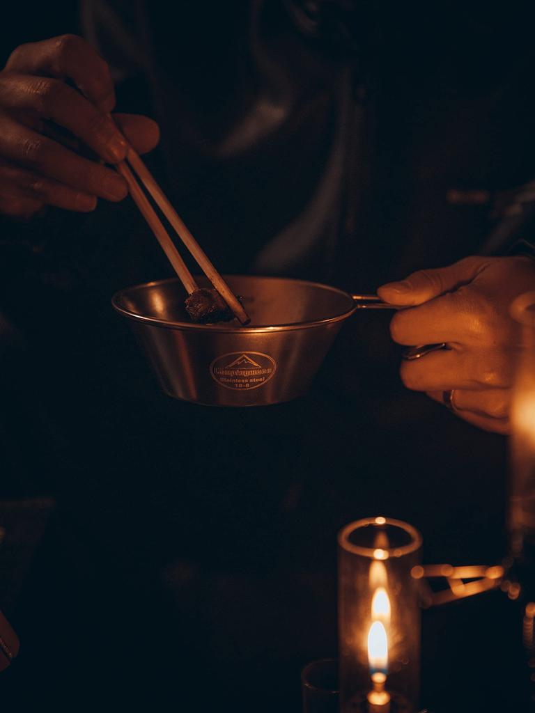 CAMPING MOON Camping Cup, Stainless Steel Sierra Cup with Lid, 310ml, S-220-SG-2P