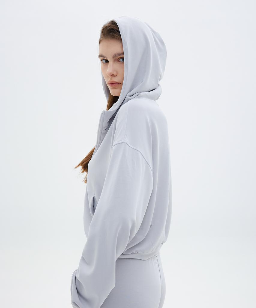 Adeva Air Touch Zip-Up Hoodie [Gray]
