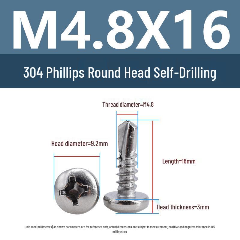 Yigu 304 Phillips Linsenkopf Selbstschneidende Schrauben M3.9/M4.2 auf Lager