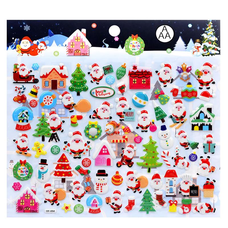 3D Bubble Sticker Car Truck Plane Traffic Waterproof Cartoon Anime Stickers For Girl Boy Kids Funny Educational Toys