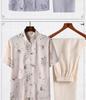 Men's Chinese-Style Summer Tang Suit: Short-Sleeve Linen Hanfu Robe for Middle-Aged and Elderly