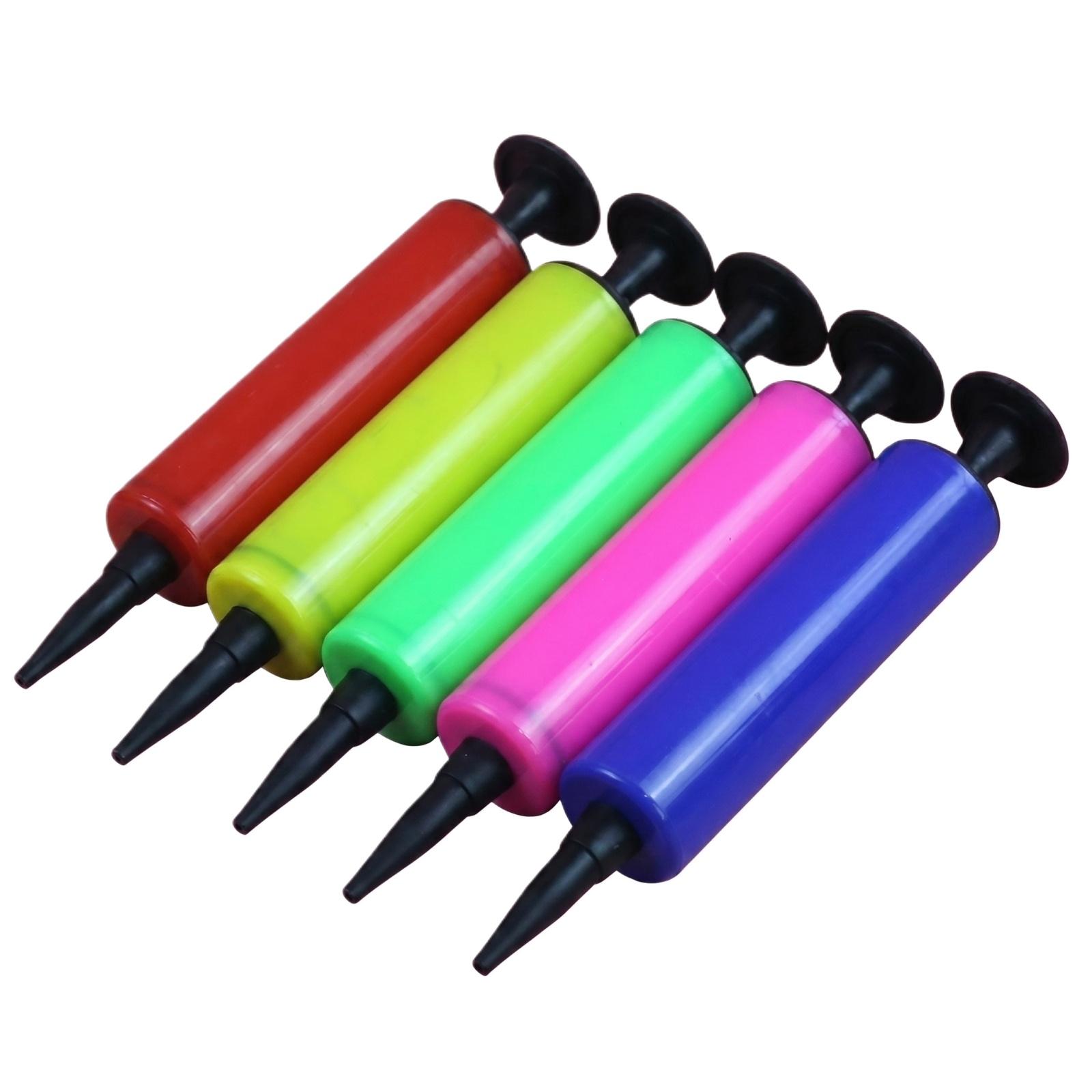 Manual Balloon Pump 18cm Handheld Air Inflator Portable Lightweight Plastic Balloon Pump for Party Decorations and Events One Size