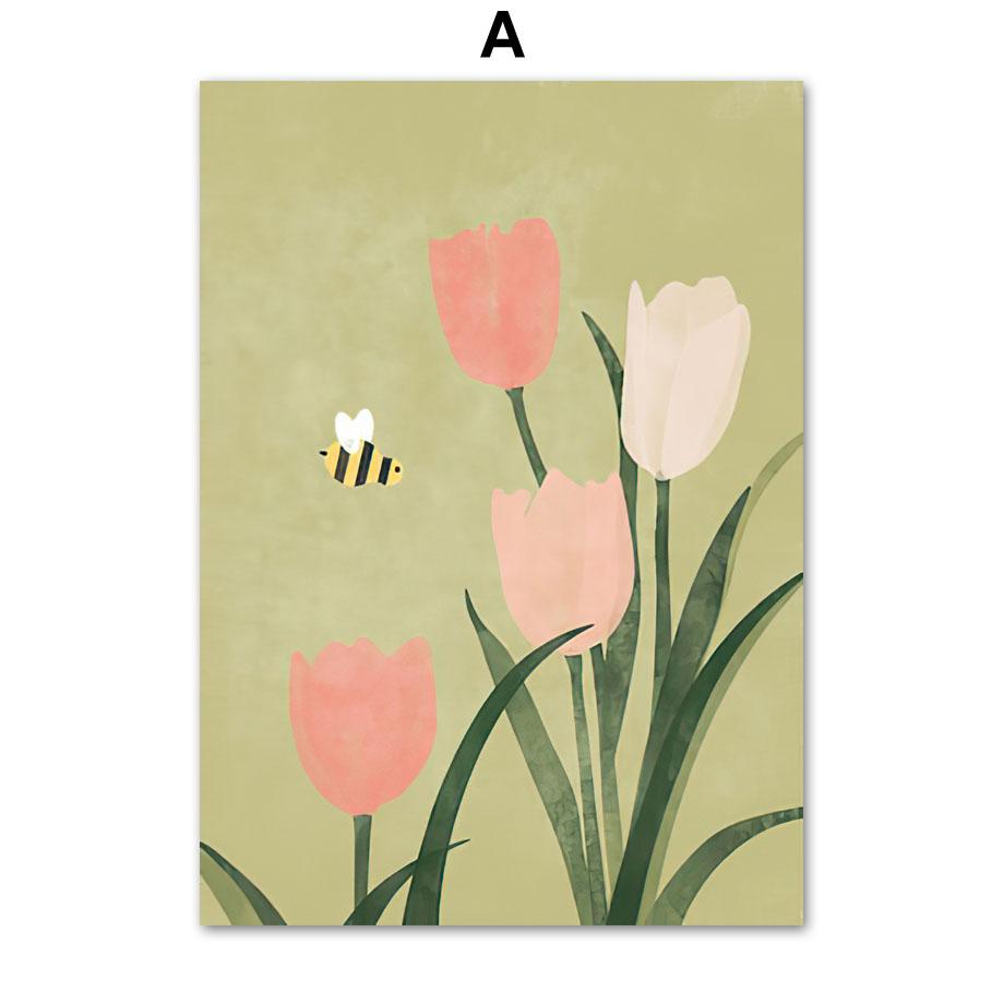 Ostern Frühling Pastelle Minimalismus Leinwand Malerei Nordic Poster Und Drucke Wand Kunst Bilder Für Wohnzimmer Wohnkultur