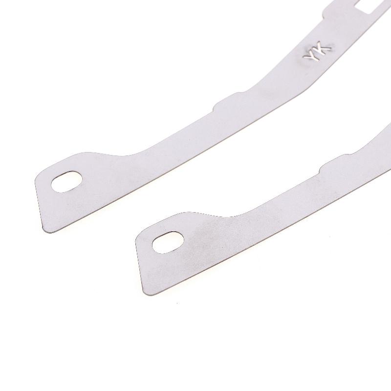 2Pcs Broken Opening Gap Bad Buckle Repairer Bracket For Fourth Generation City Gm2 Front Bumper Repair Metal Plate Buckle