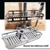 Shower Storage Holder No Drilling Lifting Pole Shelves Shower Caddy Shelf for Shower Rail with Diameter of 22 24 25mm