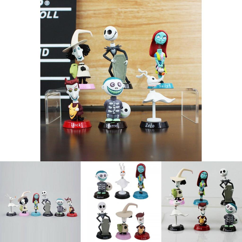 Nightmare Before Christmas Jack Skellington Figurines Set For Play Or Display