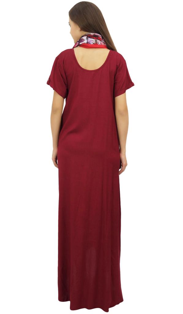 Bimba Women's Asymmetrical Hem Black Summer Maxi Pockets Dress With Scarf-10