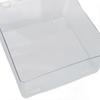 Kosmetik-Aufbewahrungs-Organizer-Box Behälter mit Klappdeckel Staubdicht Große Kapazität Platzsparend Transparente Kunststoffbox Transparent