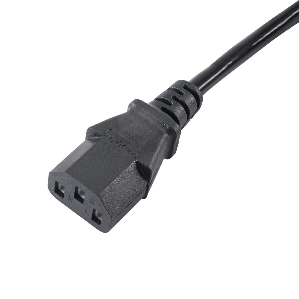 Przedłużacz zasilający Akyga AK-PC-03A Kabel 3-pin do komputera C13 / C14 1.8m