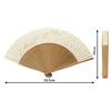 Gorgeous Kyoto Made In Japanese Clothing Artisanal Paper Fan with Flower and Iron Wire 20cm Long X Wide Fan, Japan, Women's, Accessory, Design, 34.5cm