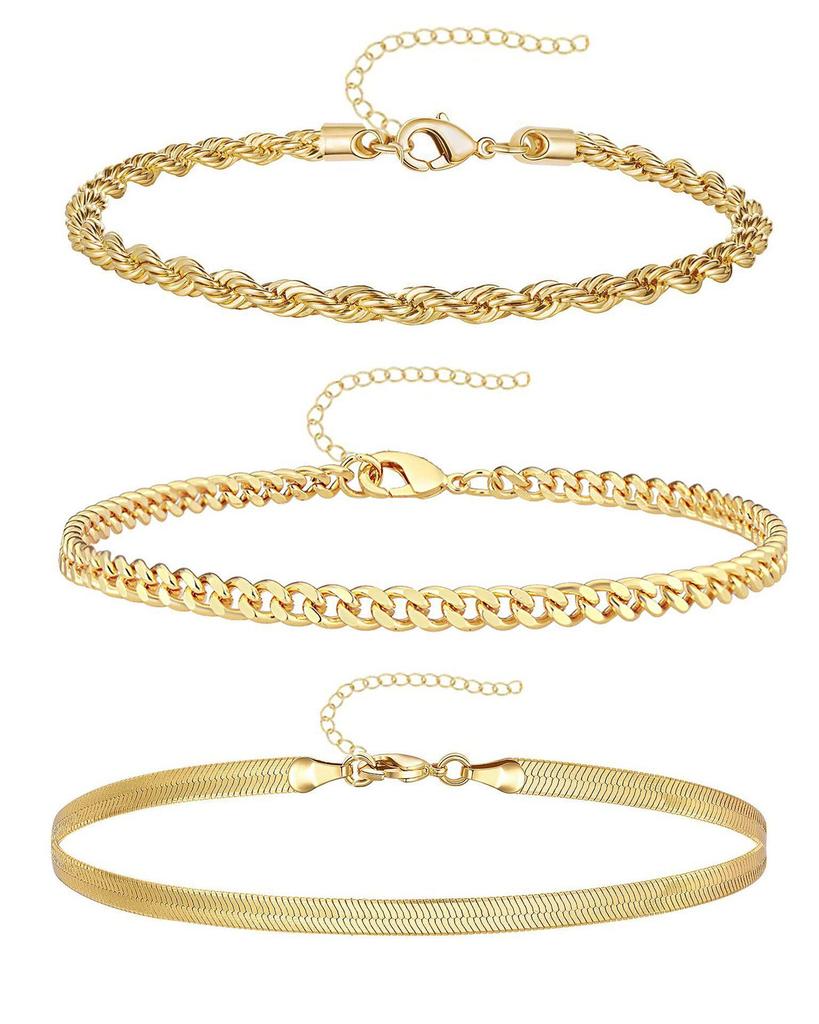 Bohemian Minimalist Women's Hand Jewelry Set: 6 Multi-layer Simple Bracelets