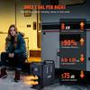 VEVOR 5-8KW Diesel Heater, 12V/24V All In One Diesel Air Heater, Bluetooth APP Control, Remote Control and Display Screen, CO Alarm
