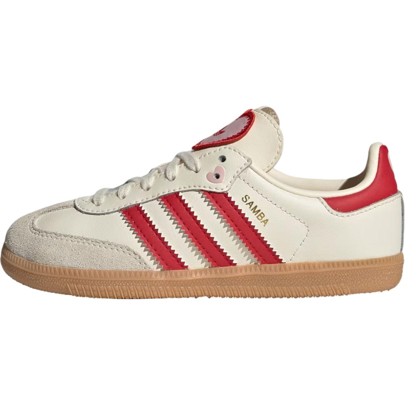 Adidas Кроссовки Samba OG K Cream White Better Scarlet Gum для детей KI6681 33