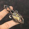 Turritella Agate Pendant Copper Wire Wrapped Pendant High Quality Gemstone Pendant Handmade Copper Wire Jewelry Wedding Gift Stylish Pendant