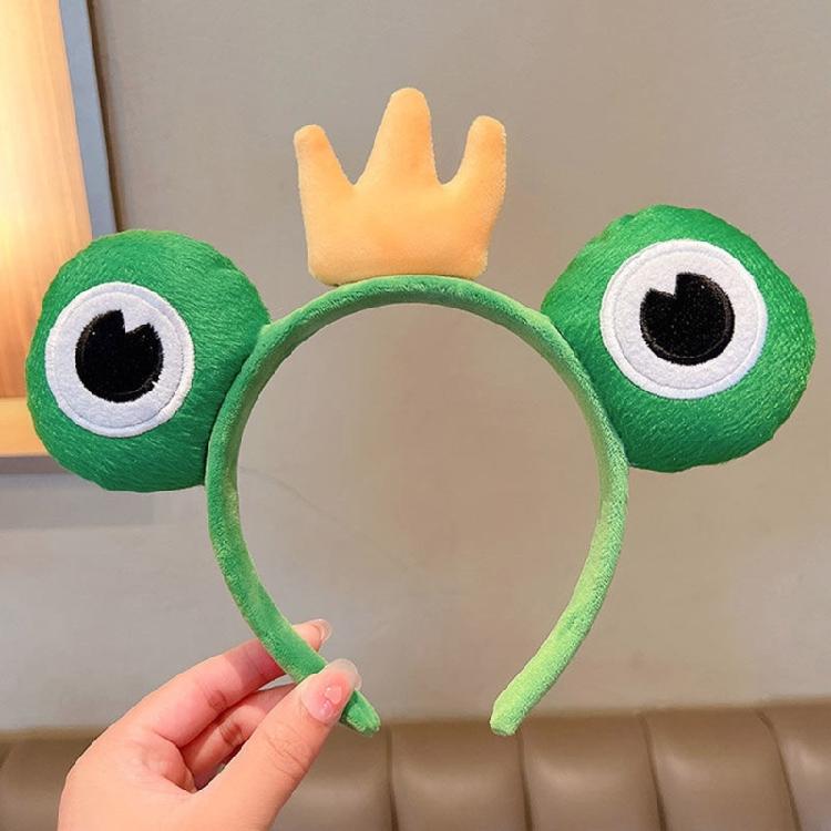 Cosplay Party Cute Green Frog Headband Woman Girls Makeup Washing Face Headwear