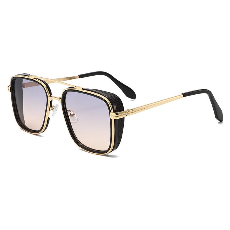 

New Vintage Metal Frame Square Sunglasses Women Men Rectangle Sun Glasses Oval Eyewear Sunglasses for Male Female Eyeglasses MULTI