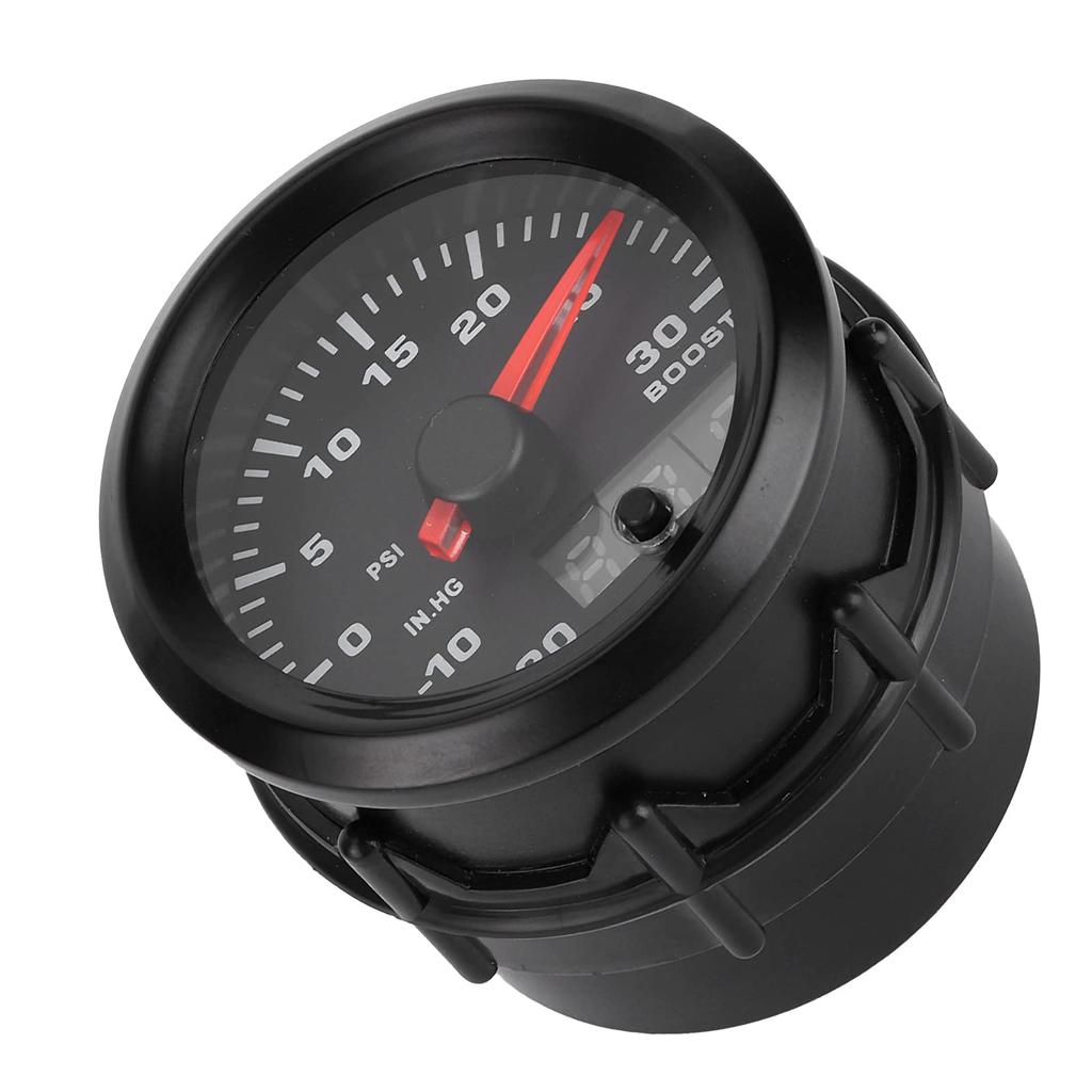 SENECESLI Universal LED Turbo Boost for Car Compression and Boost Digital Pressure for Night Driving 2-inch Meter, Levels, 7-Color Gauge,