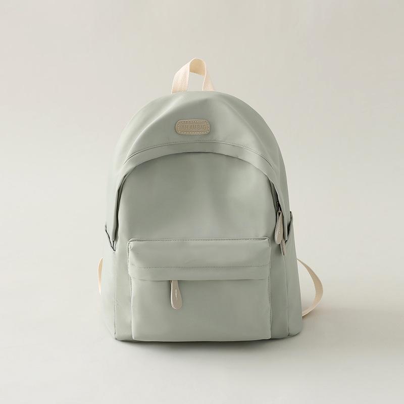 Schoolbag Korean Waterproof Backpack Female High School College Student Junior High School Student Schoolbag Korean Version Ins Simple Versatile