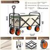 JINGRUIXIANG Outdoor Camping Wagon with 8-inch Off-Road Wheels