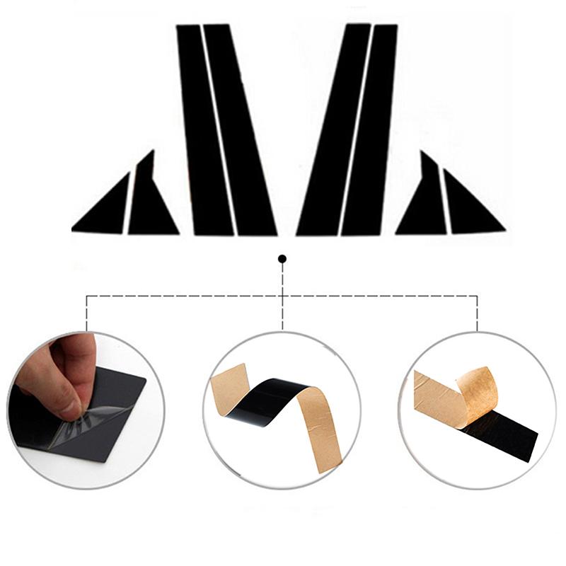 8ks Stĺpiky stĺpikov na okná auta Nálepky na obloženie dverí Krycie nálepky Vhodné pre Hyundai Elantra/Avante/i35 Elantra 2011-2016 Exteriérové príslušenstvo