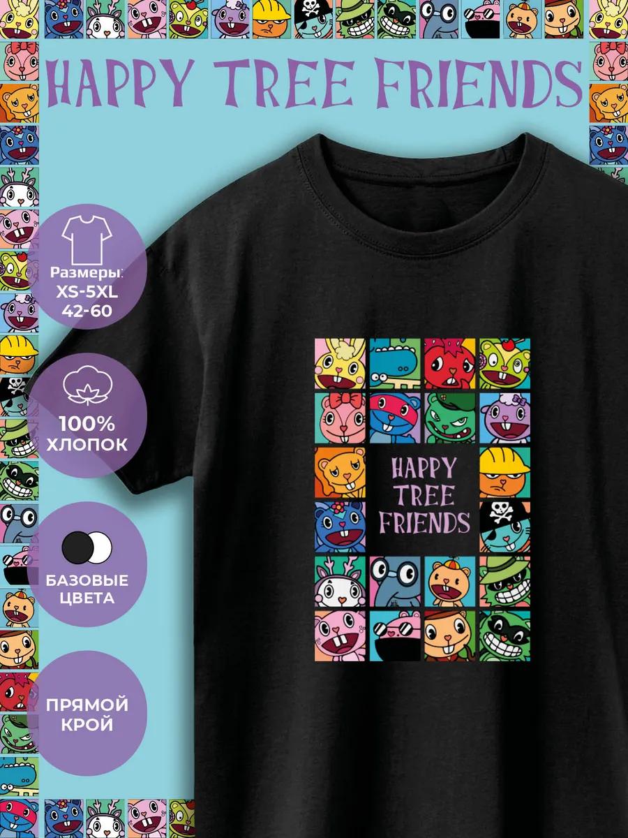 Happy Tree Friends Printed T-shirt 4XL