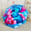 Lilo And Stitch Love Outdoor Automatic Umbrella Compact & Durable 8-Rib Design Durable Plastic & Iron All-Season Use Outdoor Accessory