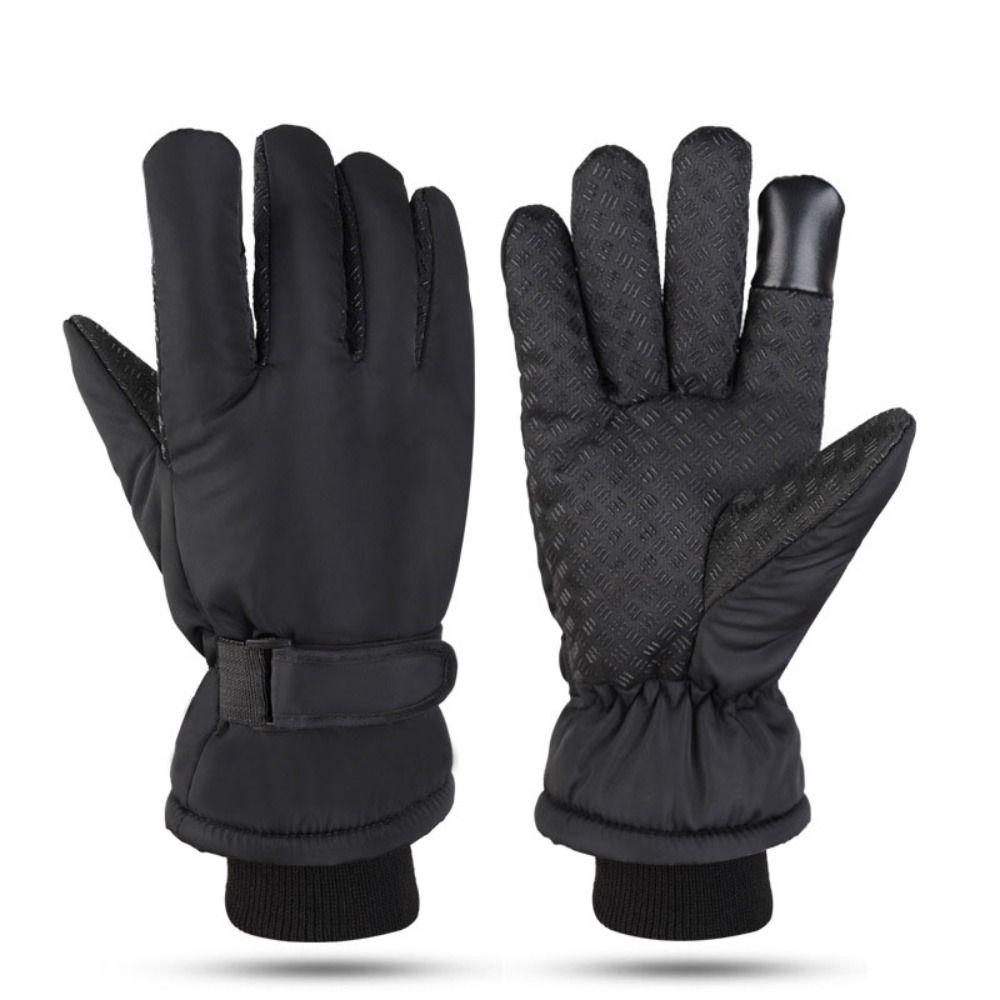 Windproof Warm Ski Gloves Waterproof Thermal Snow Gloves Plush Winter Warm Gloves For Women Man