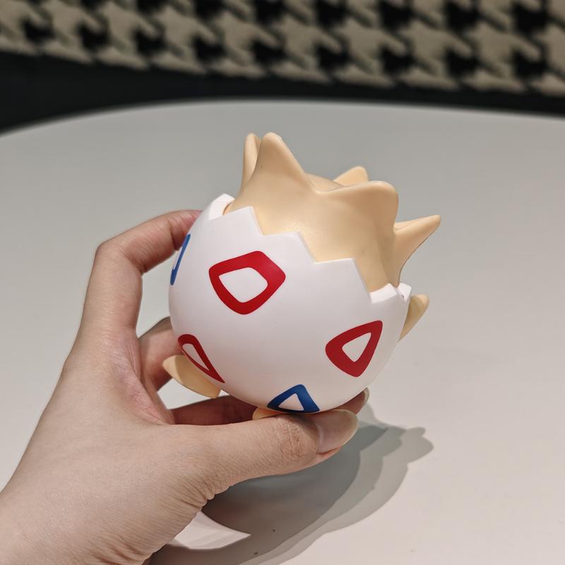 1Pcs Happy Togepi Cute Figure Doll Collection Abs Bedroom Desktop Decor Pokemon Figure Anime Model Children'S Toys Gift
