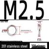 Verdickte 304/201 Edelstahl-Federring Elastischer Abstandshalter M3-M24